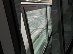 Energy Saving Bread Refrigerator With 2PCS Up Glass Shelves