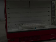 Display cabinet refrigerato multifunzionale commerciale con motori di ventilatore EBM