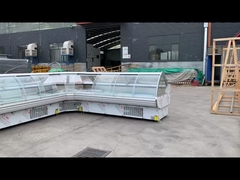 Contatore frigorifero con vetro curvo anteriore