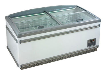 Auto Defrost Supermarket Island Freezer For Frozen Food Top Open Freezer