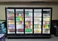 2000L Grab And Go Upright Display Fridge Adjustable Shelving With 5 Glass Door