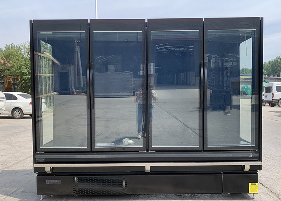 frigorifero a quattro porte dell'esposizione di 2.5m Commerical Multideck con la versione completa