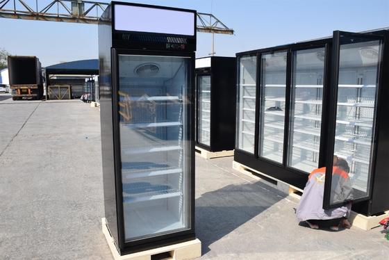 Congelatore di vetro della porta del montante del gelato con il risparmio energetico dei motori del ventilatore di EC