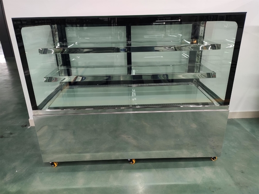 Refrigeratore di raffreddamento dell'esposizione del dessert del fan con le luci interne del LED