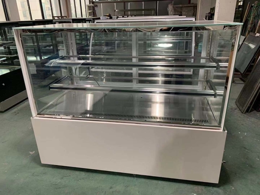 Frigorifero economizzatore d'energia dell'esposizione del pane con 2PCS sugli scaffali di vetro