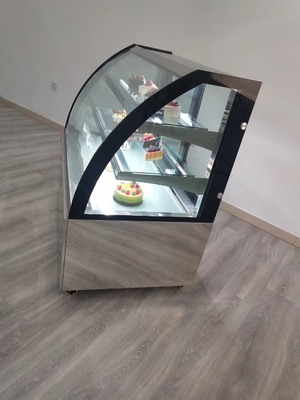 Frigorifero commerciale dell'esposizione della pasticceria R290 con il termostato di Dixell Digital