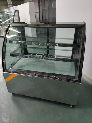 Frigorifero economizzatore d'energia del pane con 2PCS sugli scaffali di vetro