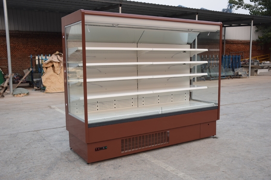 Tappi in armadietti di esposizione refrigerati aperti del compressore per il negozio