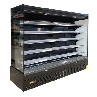 Frigorifero a display frontale aperto migliorato dal design a doppia tenda d'aria
