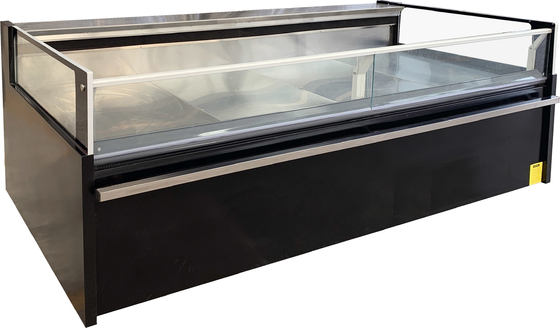 Apparecchiature di refrigerazione per alimentari con porta frontale di vetro rettilineo con sollevamento
