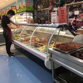 ampio termostato refrigerato di Carel Digital del contatore dell'esposizione della carne del frigorifero dell'esposizione della ghiottoneria di 2000mm