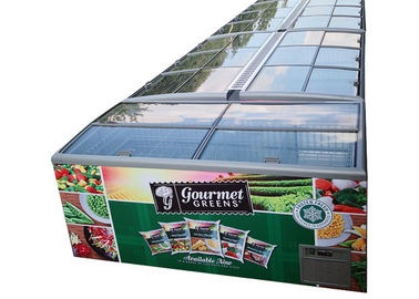 Congelatore del petto del Merchandiser dell'esposizione dell'isola del supermercato con il sistema di raffreddamento statico