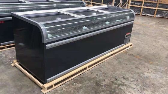 LED che accende il congelatore del petto dell'esposizione con il commutatore separato