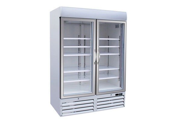 880 litri tappano nel Merchandiser di vetro dritto del congelatore della porta dell'oscillazione del refrigerante R290