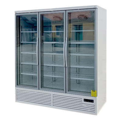 Congelatore di vetro dritto della porta del termostato di Digital per alimento congelato