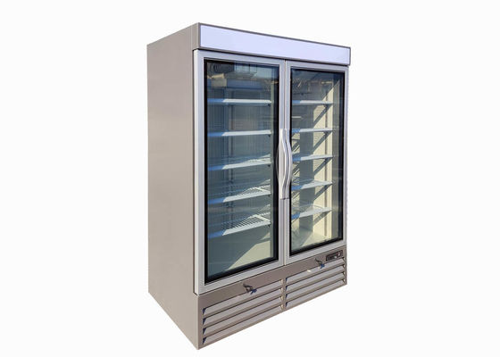 R290 tappano in congelatore di vetro della porta di verticale 2 con la doppia porta di vetro lustrata di LOW-E