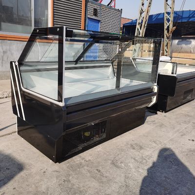 La ghiottoneria della porta 220L di Front Straight Lifting Up Glass visualizza il refrigerante del frigorifero R290