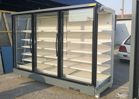 Scaffali di vetro commerciali del refrigeratore 5 della porta di ipermercato per la bevanda della birra della bevanda