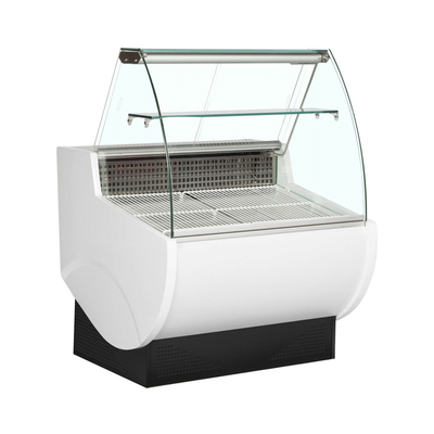 Il servire R404a commerciale di auto ha refrigerato la vetrina con illuminazione del LED