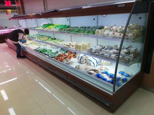 Armadietti di esposizione refrigerati commerciali dell'alimento con gli scaffali regolabili