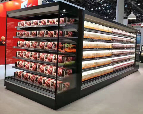 Frigorifero dell'esposizione di R448A Multideck utilizzato per le bevande della latteria