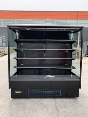 Tappi in armadietti di esposizione refrigerati aperti del compressore per il negozio