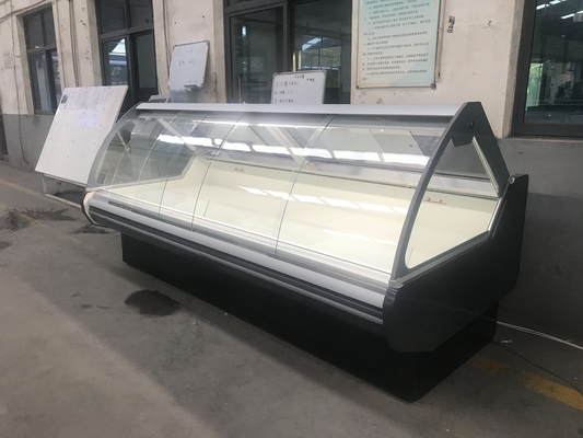 Refrigeratore dell'esposizione della carne di R404a con il compressore di Embraco