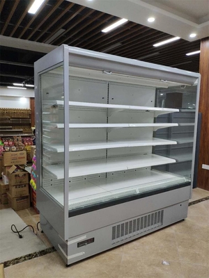 Montante di raffreddamento Front Refrigerator aperto R404a del fan per carne