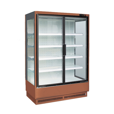 Multideck economizzatore d'energia ha refrigerato la vetrina Frameless per i prodotti lattier-caseario