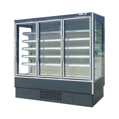 Le luci verticali del LED afferrano e vanno dispositivo di raffreddamento Multideck dell'esposizione per carne