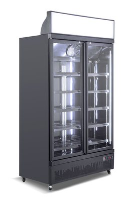 Congelatore verticale dell'esposizione del gelato con le porte di vetro lustrate triplo Frameless