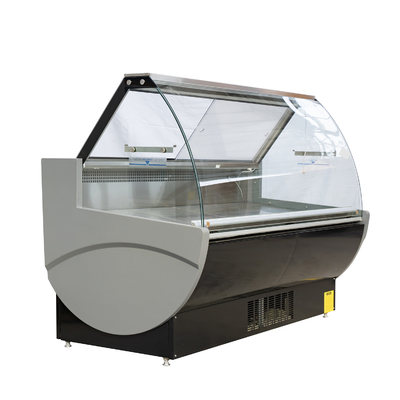 Fan che raffredda il frigorifero della carne fresca con vetro trasparente Endpanels