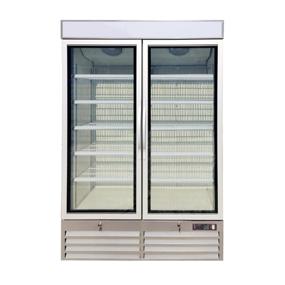 Congelatore di vetro verticale del Merchandiser della porta con le luci del Governo del LED
