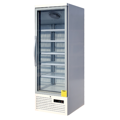 Inserisca il refrigerante di vetro dritto del frigorifero R290 della porta per le bevande/bevande