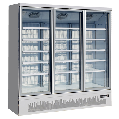 Vetrina refrigerata porta di vetro commerciale con i motori del ventilatore di Ebm
